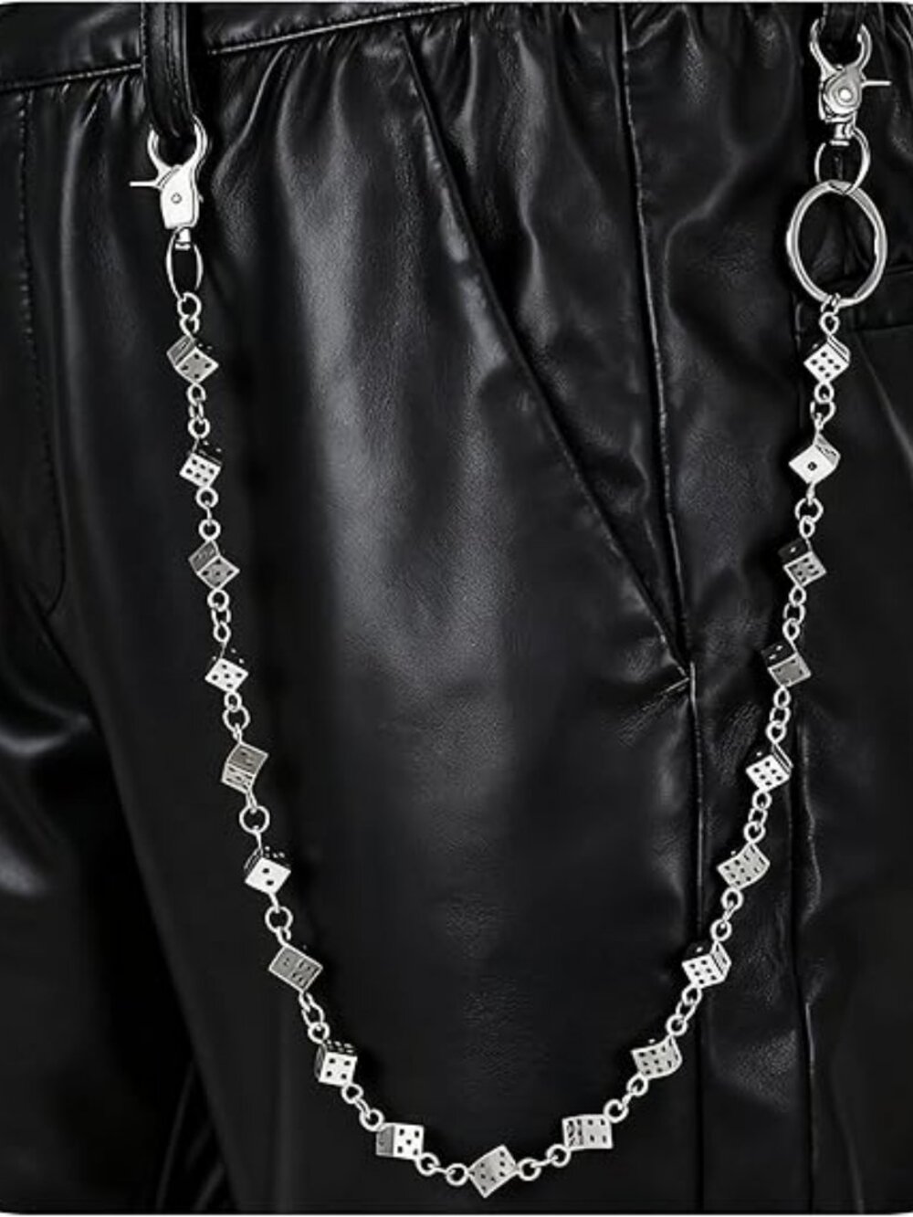 NEW Dice Pocket Pants Chain Jean Chain for Men Women Streetwear Goth Grunge Punk